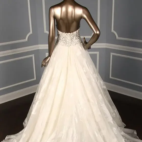 FRANCESCA MIRANDA Couture Gaelle Strapless Aline Ballgown Wedding Dress Gown 10